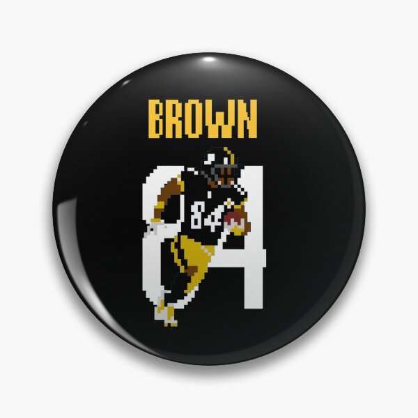 Item preview, Antonio Brown #84 Steelers 8-Bit Retro Football Art designed and sold by TheArtOfCar.