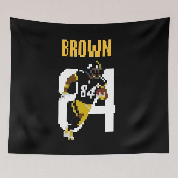 Item preview, Antonio Brown #84 Steelers 8-Bit Retro Football Art designed and sold by TheArtOfCar.