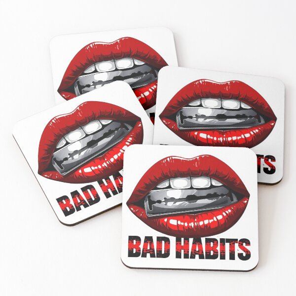 Item preview, Bad Habits – Edgy Lips Graphic designed and sold by Erik Visnievskij.