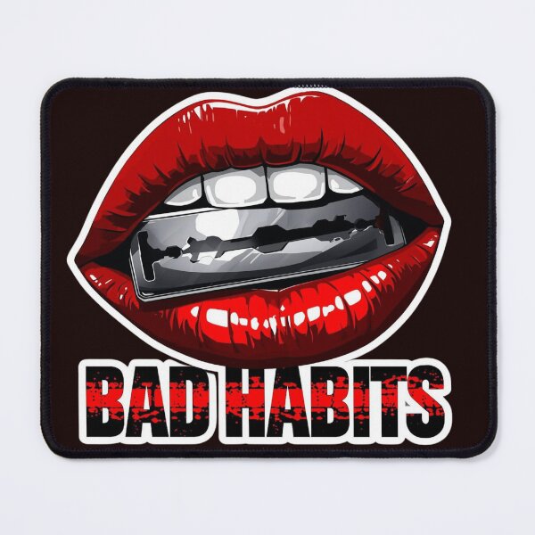 Item preview, Bad Habits – Edgy Lips Graphic designed and sold by Erik Visnievskij.