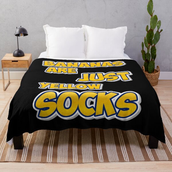 Item preview, Bananas are just yellow socks funny meme quote designed and sold by CleanDecor.