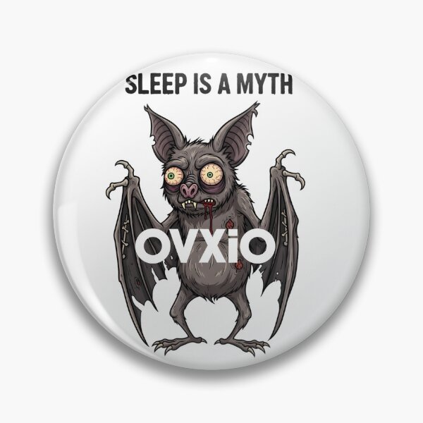 Item preview, Sleep Is A Myth - Funny Insomniac Bat Mood Art designed and sold by OVXIO.