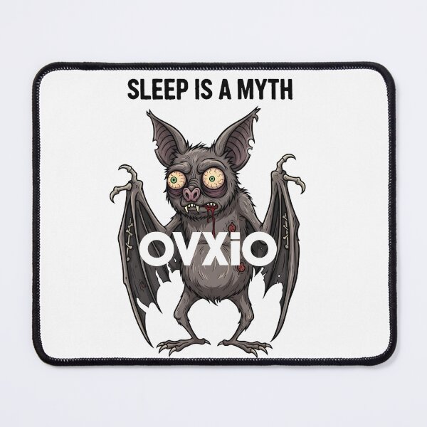 Item preview, Sleep Is A Myth - Funny Insomniac Bat Mood Art designed and sold by OVXIO.