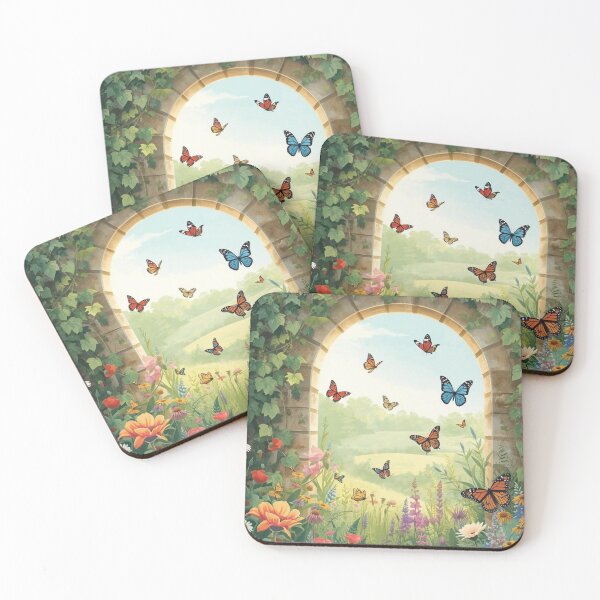 Item preview, Flowers Garden Butterfly Natural Nature Landscape Botanical Sofa Pillow designed and sold by MalwasBasket.