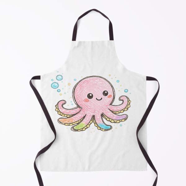 Item preview, Octopus Toddler Style Drawing, Crayon Style Art designed and sold by LEFTERIS-DESIGN.