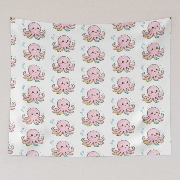 Item preview, Octopus Toddler Style Drawing, Crayon Style Art designed and sold by LEFTERIS-DESIGN.