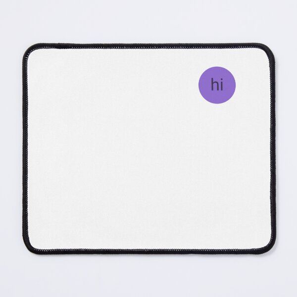 Item preview, Hi Dot Purple – Purple circle greeting in white, a simple gift for design enthusiasts designed and sold by LEMIN K.