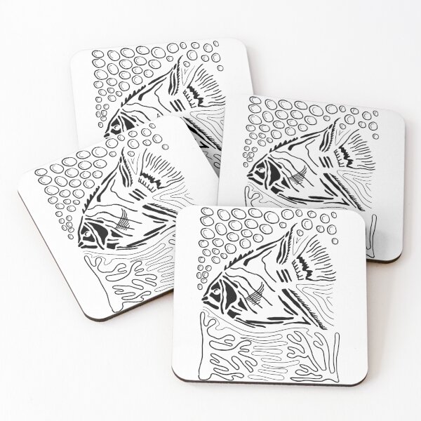 Item preview, Angel Fish Ocean Inspired Art designed and sold by MeadowsAndInk.