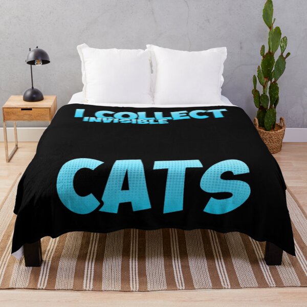 Item preview, I collect invisible cats funny absurd quote designed and sold by CleanDecor.