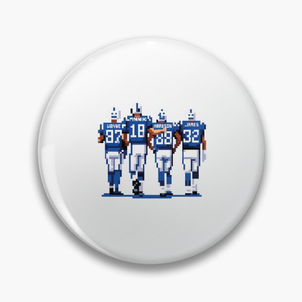 Item preview, Indianapolis Colts Legends 8-Bit Tribute – Manning, Wayne, Harrison & James designed and sold by TheArtOfCar.