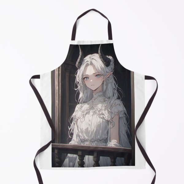 Item preview, Gothic anime demon girl and balcony designed and sold by ArtsJulian.