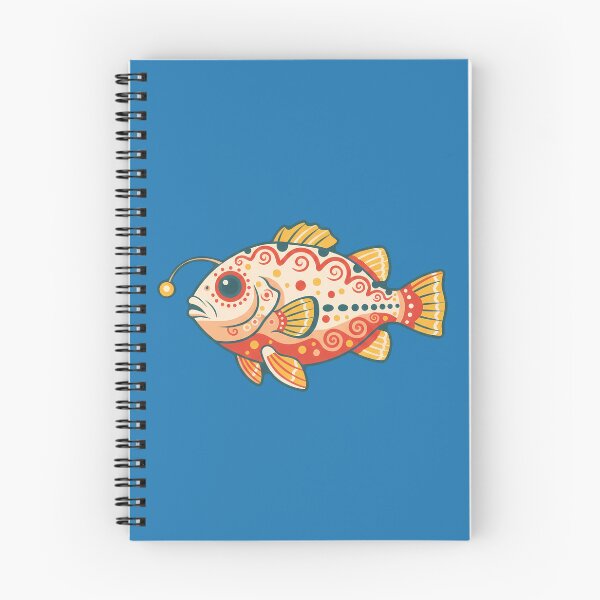 Item preview, Folk Art Anglerfish – Scandinavian Folk Art by heidiannemorris © designed and sold by FOLK ART FUSION by heidiannemorris.