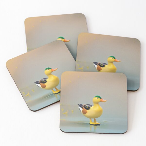 Item preview, Cute Yellow Duck Figurine – Adorable 3D Duck Character Illustration designed and sold by Noctavia07.