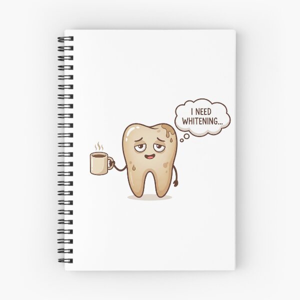 Item preview, ​I Need Whitening - Funny Coffee Stained Tooth Cartoon designed and sold by DrToothStudio.