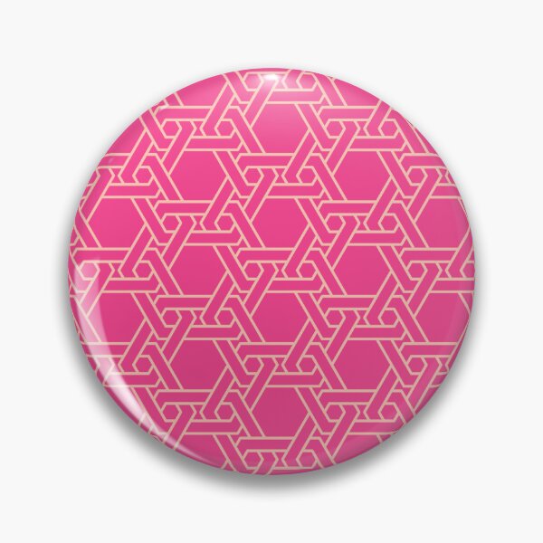 Item preview, Boho Pink Beehive Symmetry - Geometric Abstract Pattern   - Housewarming Gifts designed and sold by RoyalStarsPatts.