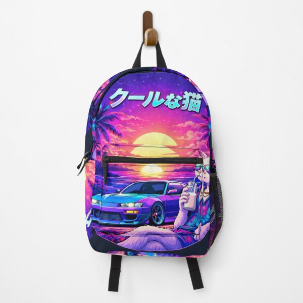 Item preview, Retro Neon Cool Cat — Milk at Sunset designed and sold by ELmestka.