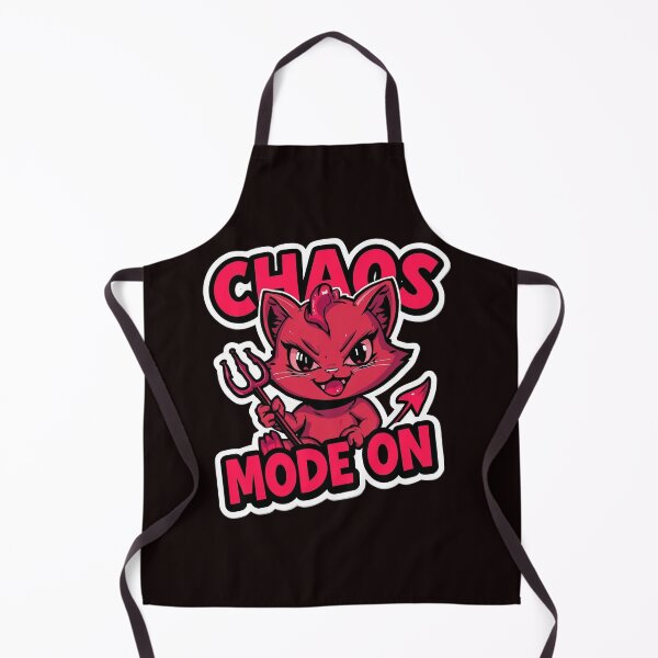 Item preview, Chaos Mode On – Funny Devil Cat designed and sold by Erik Visnievskij.
