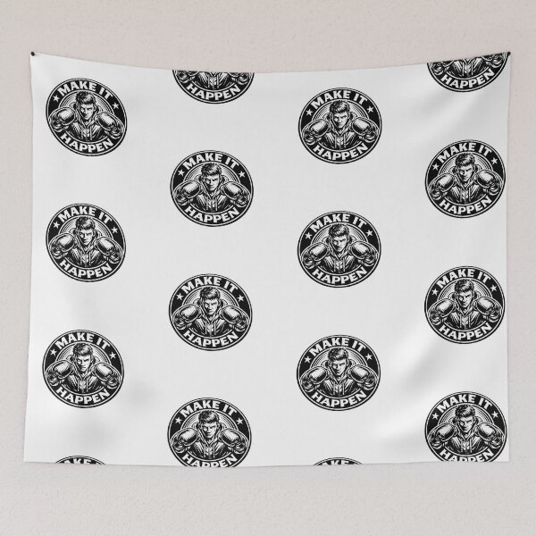 Item preview, Make It Happen Boxing Gym Motivational Urban Streetwear  designed and sold by t-patterns.