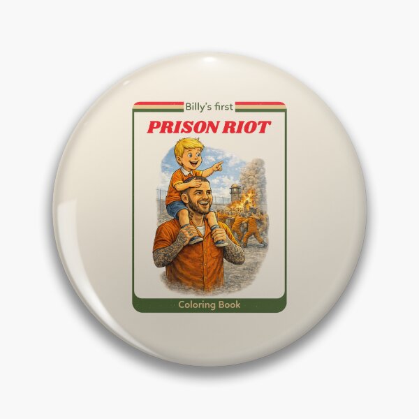 Item preview, Billy's First Prison Riot funny retro design designed and sold by The Sporty Nerd.