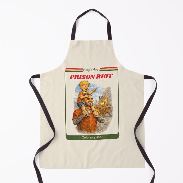 Item preview, Billy's First Prison Riot funny retro design designed and sold by The Sporty Nerd.