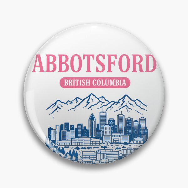 Item preview, Abbotsford BC Canada Cute Pastel Landscape Skyline  designed and sold by HowToCanadian.