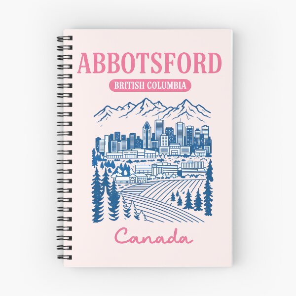 Item preview, Abbotsford BC Canada Cute Pastel Landscape Skyline  designed and sold by HowToCanadian.