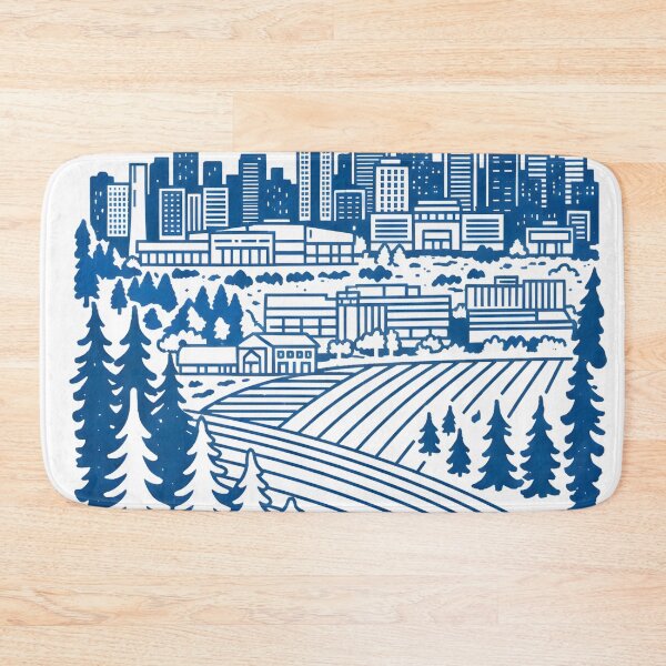 Item preview, Abbotsford BC Canada Cute Pastel Landscape Skyline  designed and sold by HowToCanadian.