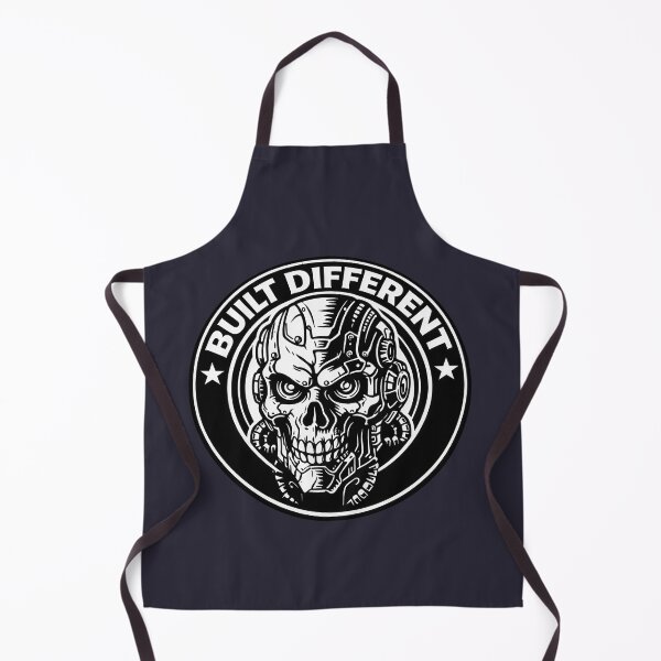 Item preview, Built Different Cyborg Skull Cybernetic Robot Urban Streetwear designed and sold by t-patterns.