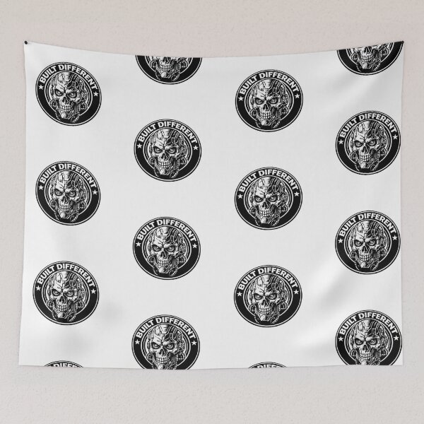Item preview, Built Different Cyborg Skull Cybernetic Robot Urban Streetwear  designed and sold by t-patterns.