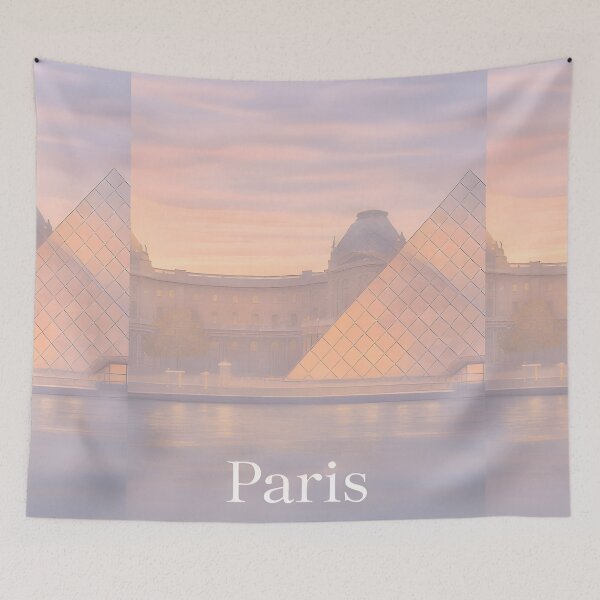 Item preview, The Louvre — Minimal Calm Paris Art designed and sold by Minimal Calm.