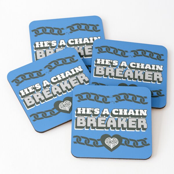 Item preview, He’s a Chain Breaker Christian Faith Freedom Jesus Bold Typography  designed and sold by Daughter of a King Designs.