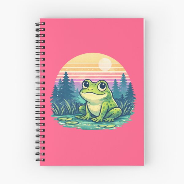 Item preview, Retro frog at sunset designed and sold by FroggyOnly.
