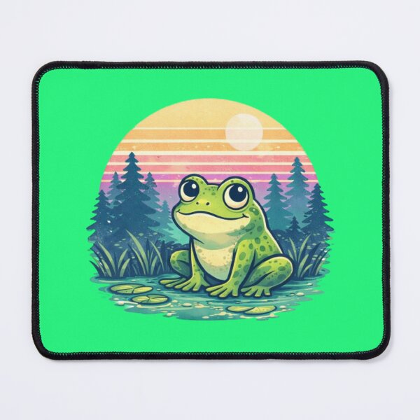 Item preview, Retro frog at sunset designed and sold by FroggyOnly.