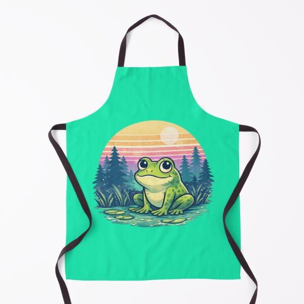 Item preview, Retro frog at sunset designed and sold by FroggyOnly.