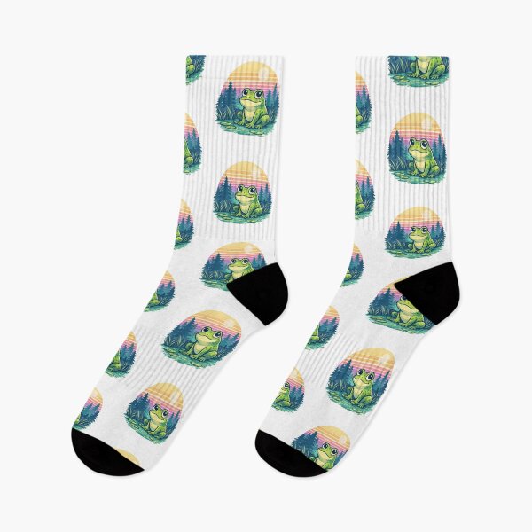 Item preview, Retro frog at sunset designed and sold by FroggyOnly.