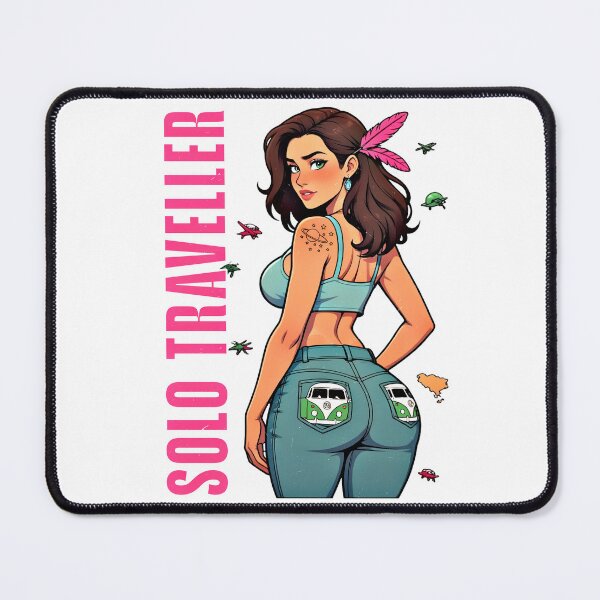 Item preview, Solo Traveler Retro Travel Vibes designed and sold by Neer arts.