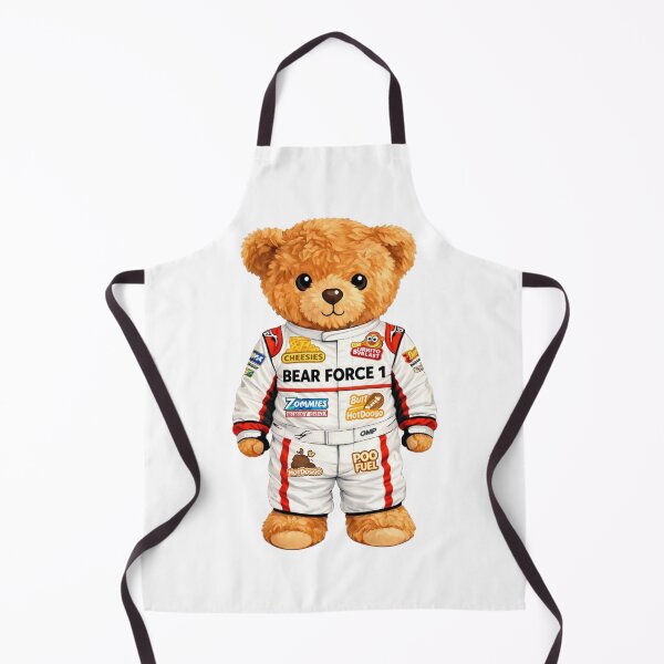 Item preview, Bear Force 1: Funny Racing Driver Teddy Bear Illustration ?️ designed and sold by CuteBear87.