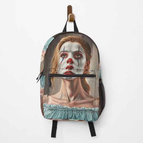 Item preview, Performance of Femininity - Original painting of a woman in clown makeup designed and sold by EmilyDewsnap.