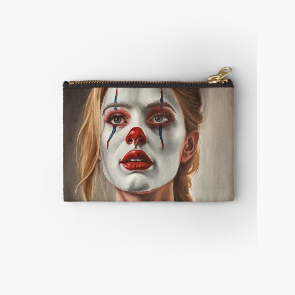 Item preview, Performance of Femininity - Original painting of a woman in clown makeup designed and sold by EmilyDewsnap.