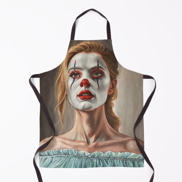 Item preview, Performance of Femininity - Original painting of a woman in clown makeup designed and sold by EmilyDewsnap.