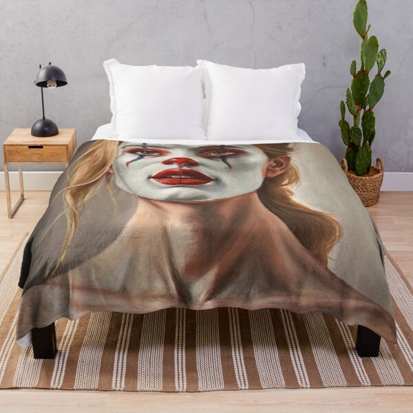Item preview, Performance of Femininity - Original painting of a woman in clown makeup designed and sold by EmilyDewsnap.