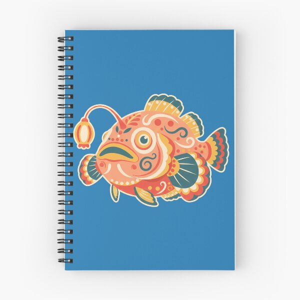 Item preview, Folk Art Anglerfish – Scandinavian Folk Art by heidiannemorris © designed and sold by FOLK ART FUSION.