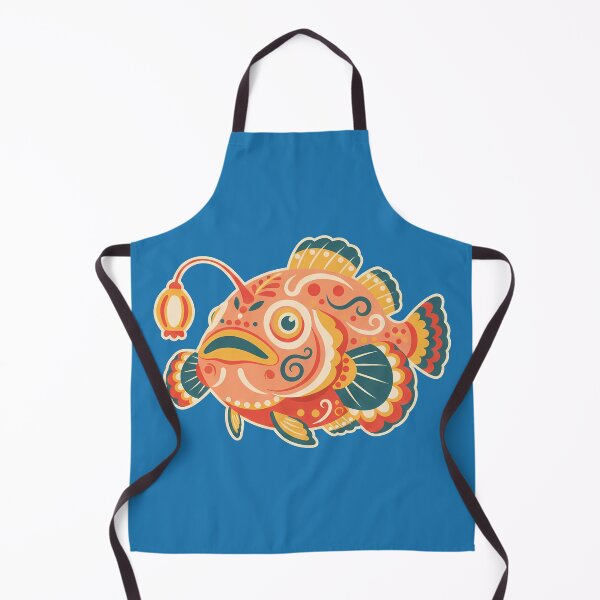 Item preview, Folk Art Anglerfish – Scandinavian Folk Art by heidiannemorris © designed and sold by FOLK ART FUSION by heidiannemorris.