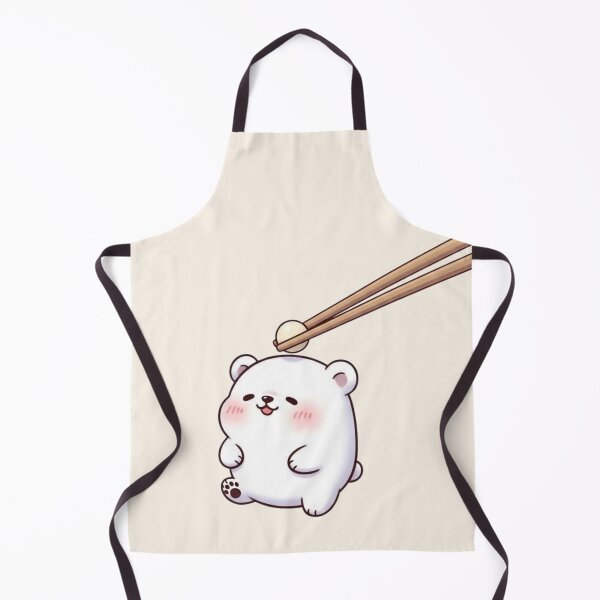 Item preview, Kawaii Mochi Bear with Chopsticks – Cute Anime Aesthetic designed and sold by soletstudio.