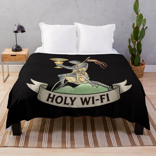Item preview, Holy Wi-Fi Medieval Knight - Funny Manuscript Meme designed and sold by Virtualstars.