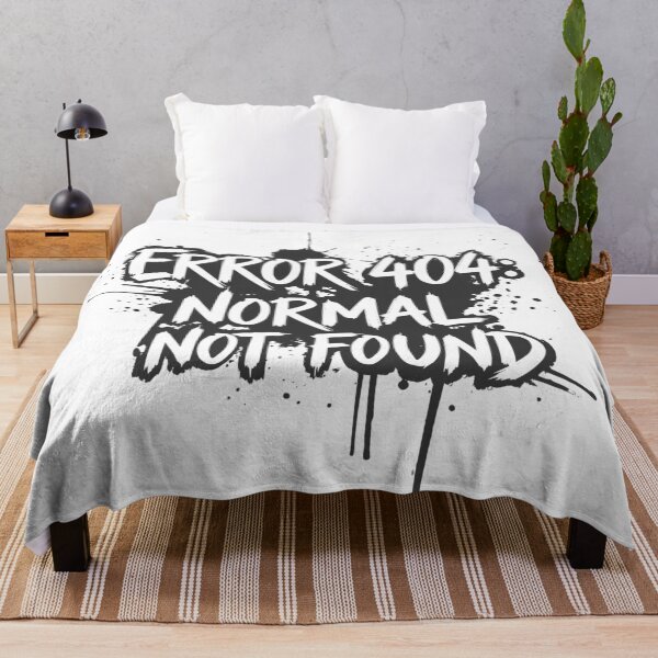 Item preview, ERROR 404 Normal Not Found - Funny Tech Geek Graffiti designed and sold by LockjowArt.