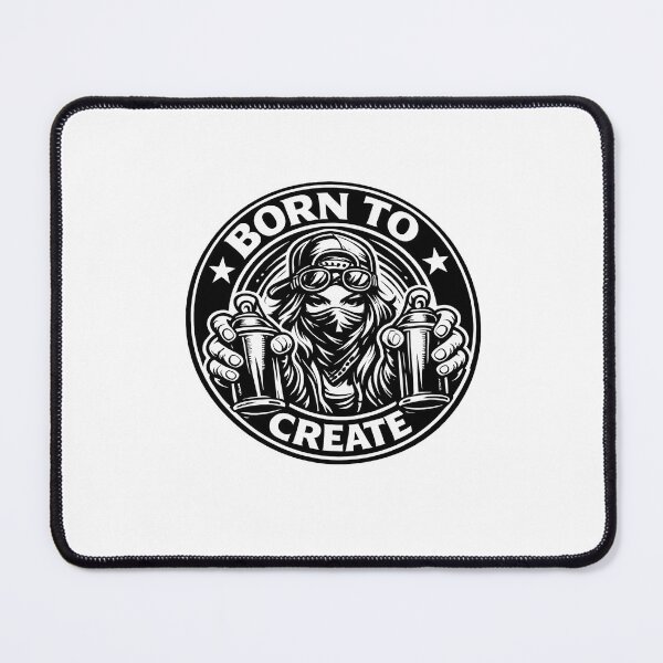 Item preview, Born To Create Graffiti Artist Street Art Urban Sticker Badge designed and sold by t-patterns.