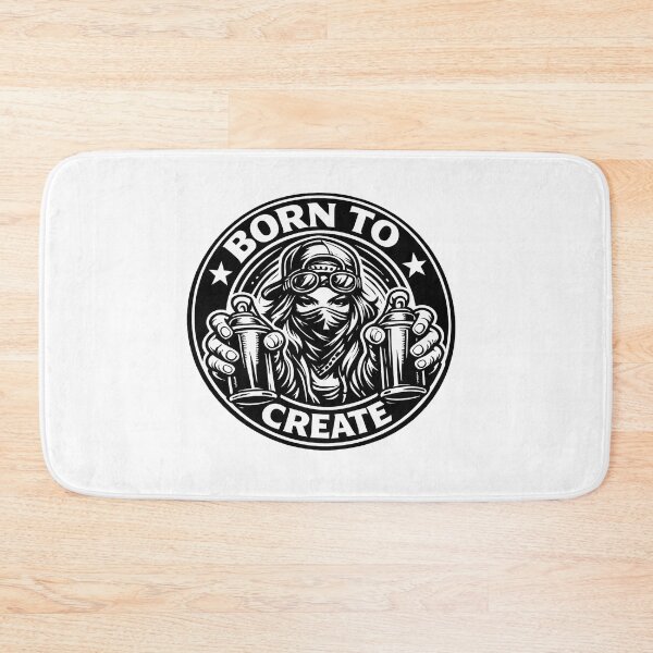 Item preview, Born To Create Graffiti Artist Street Art Urban Sticker Badge designed and sold by t-patterns.