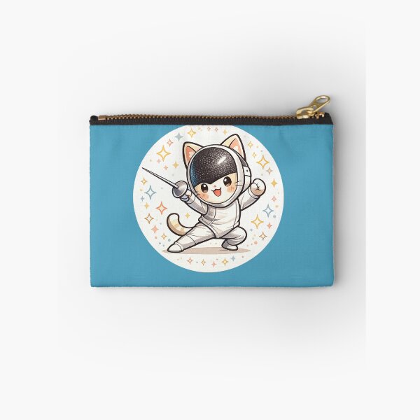 Item preview, Kawaii Cat Fencer designed and sold by ChillCharmStudio.