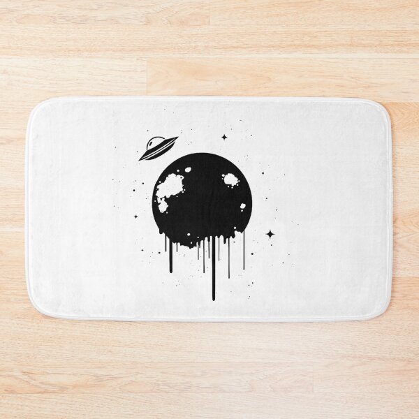 Item preview, UFO saucer orbiting the moon designed and sold by raito-seven.